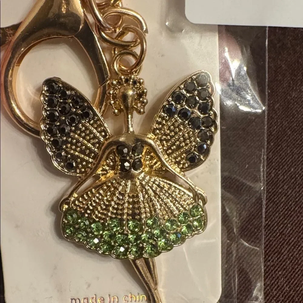 2134‎ Rhinestone Fairy Key Ring, Bag Charm